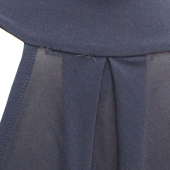 Stile Benetton Halter Twist Semi Sheer Black Mini Dress - Picture 6 of 8